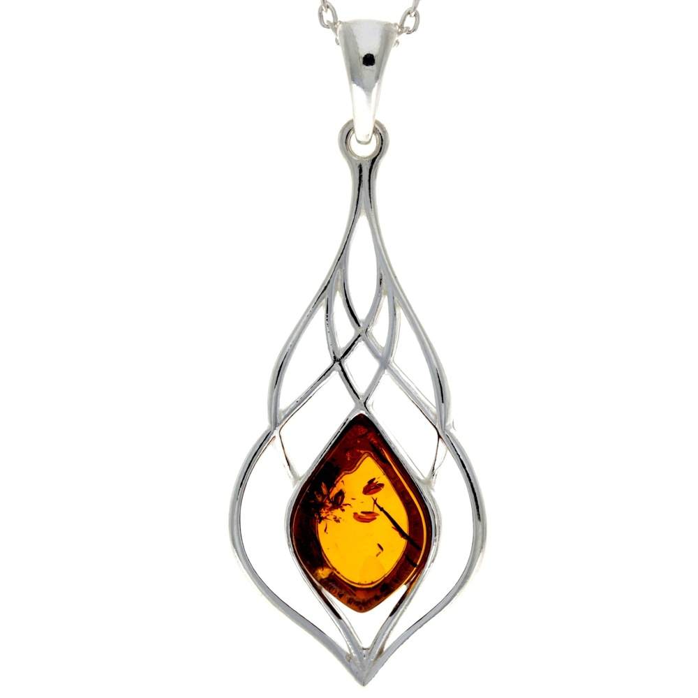 925 Silver & Baltic Amber Pendant