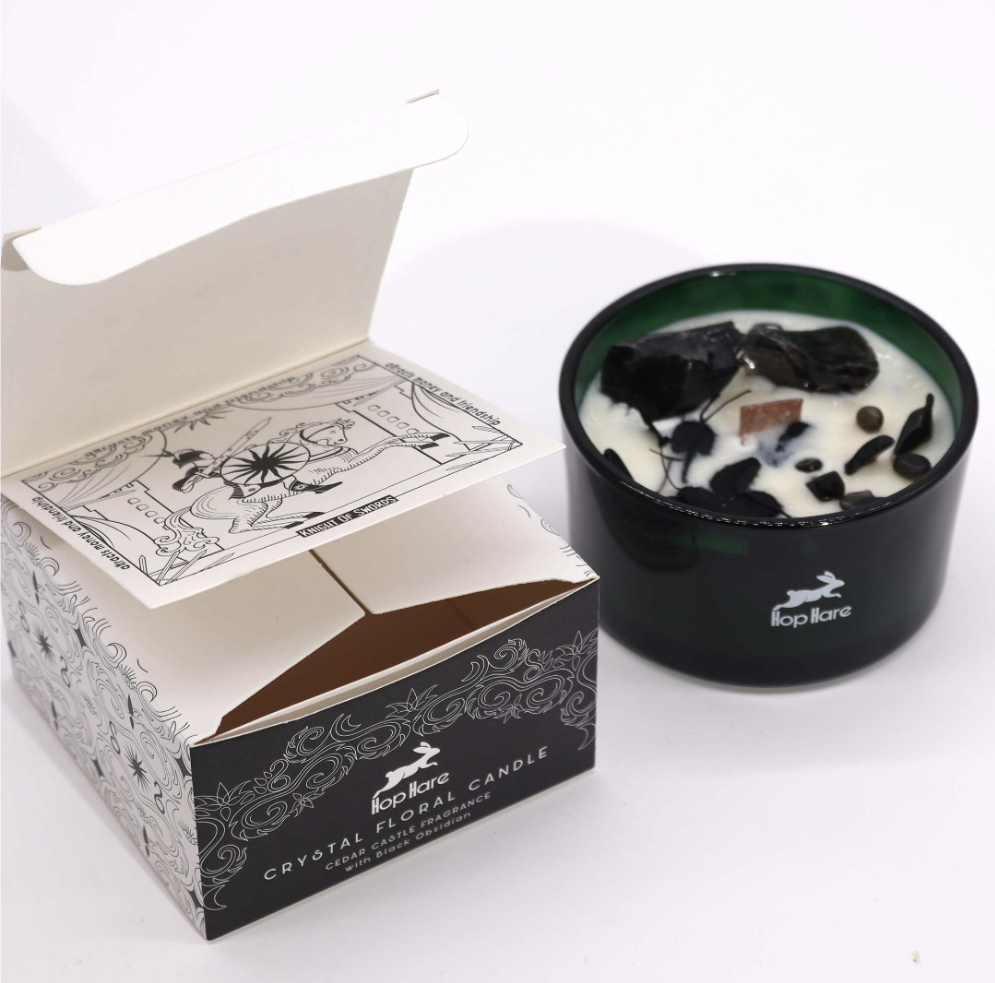 The Swords Hop Hare Crystal Candle