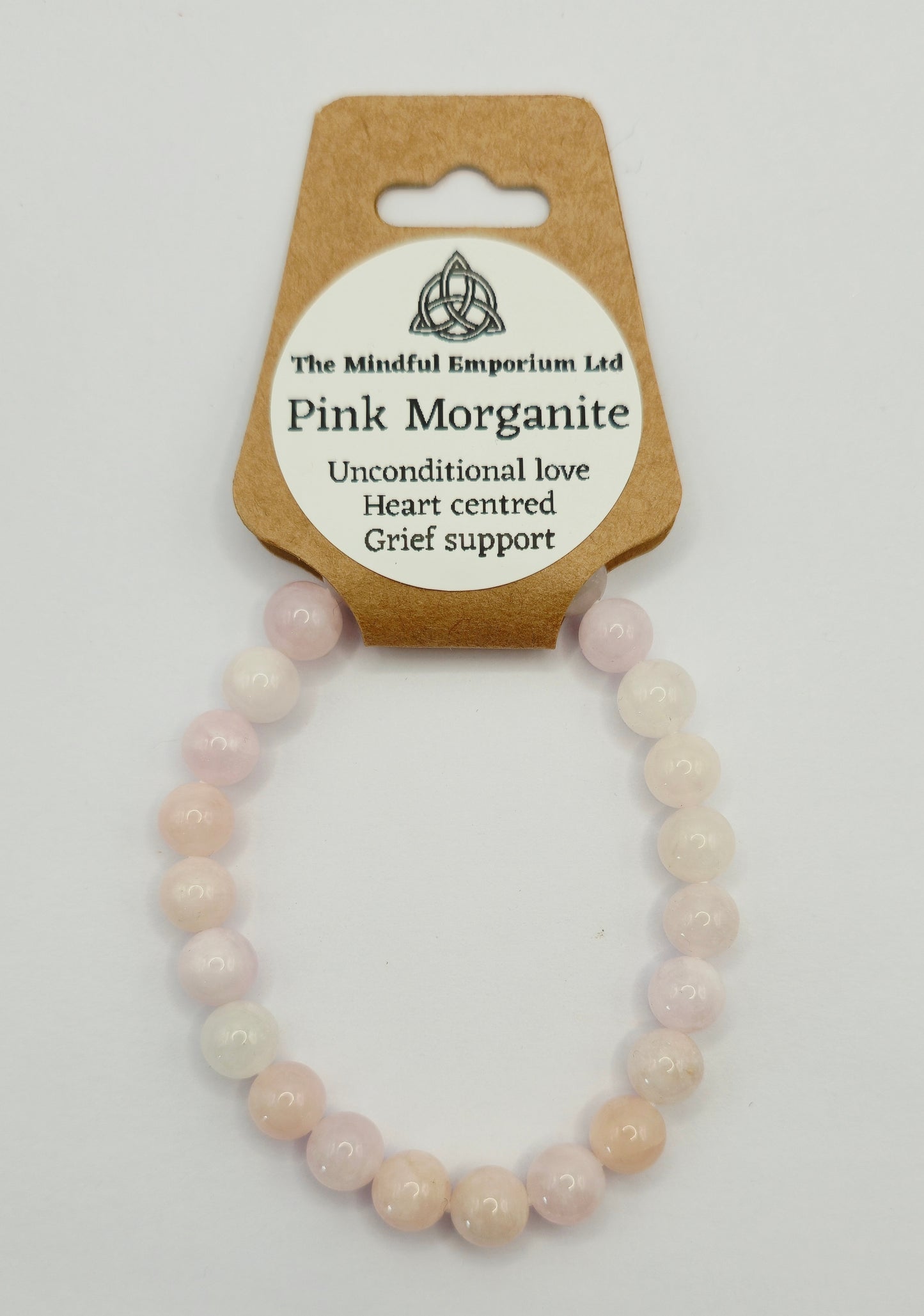 Pink Morganite 8mm Bracelet
