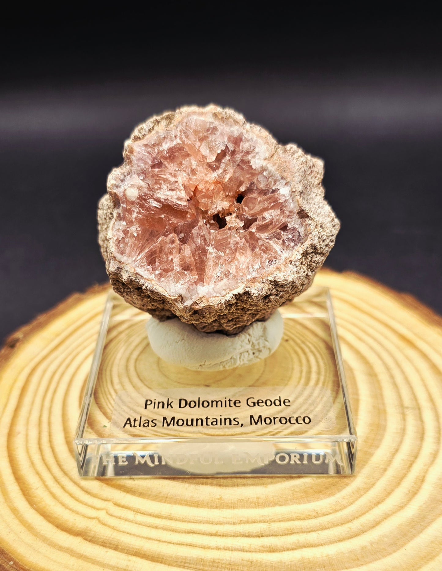 Pink Dolomite Geode