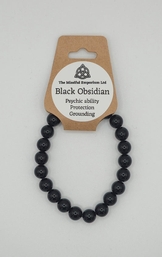Black Obsidian 8mm Bracelet