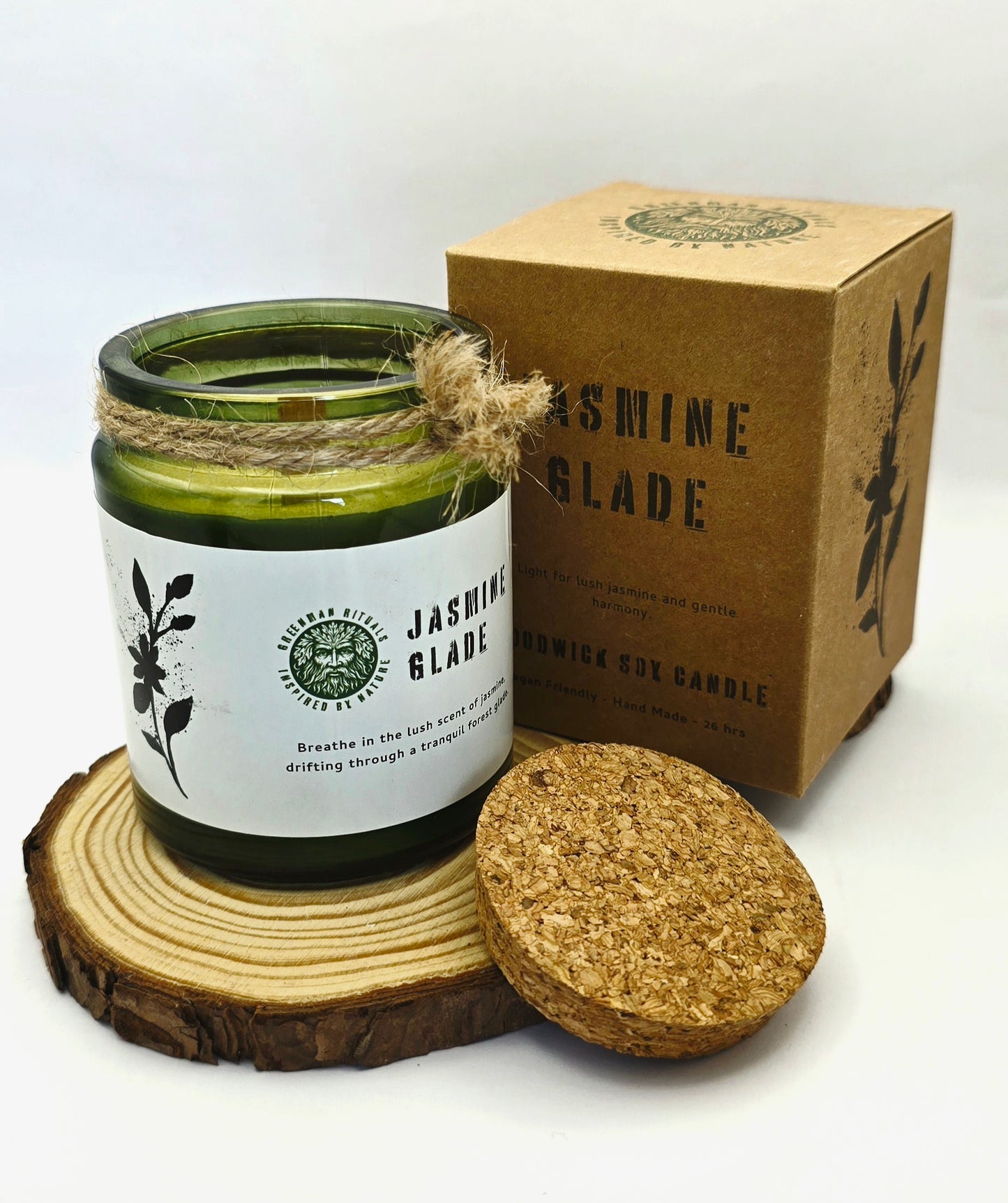Green Man Jasmine Glade Soy Wax Candle