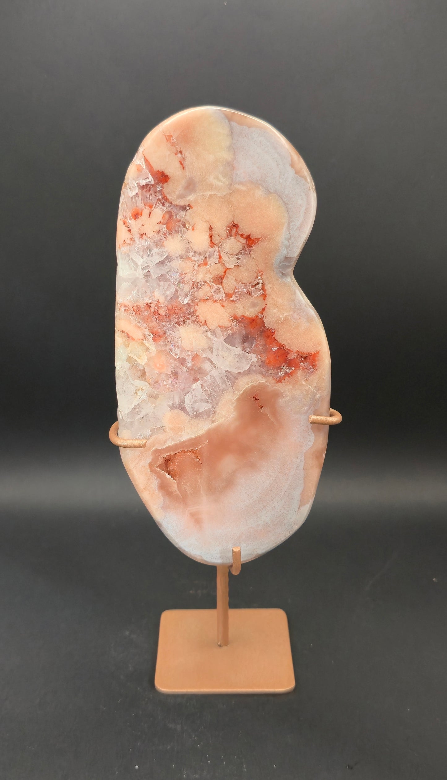 Pink Amethyst Slab on Stand