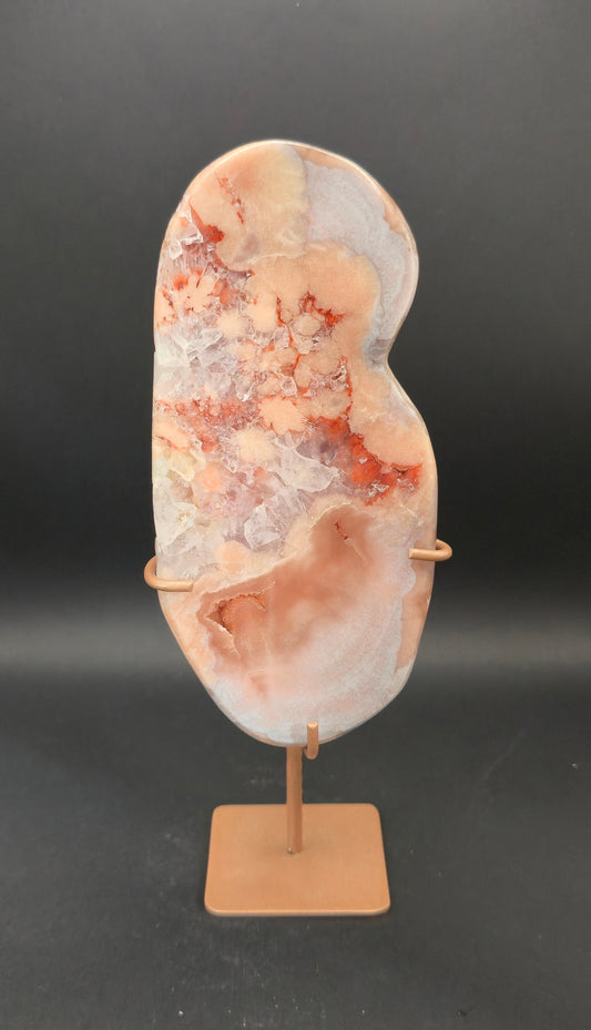Pink Amethyst Slab on Stand