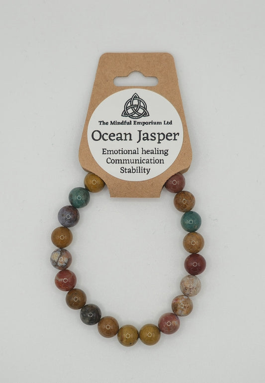 Ocean Jasper 8mm Bracelet