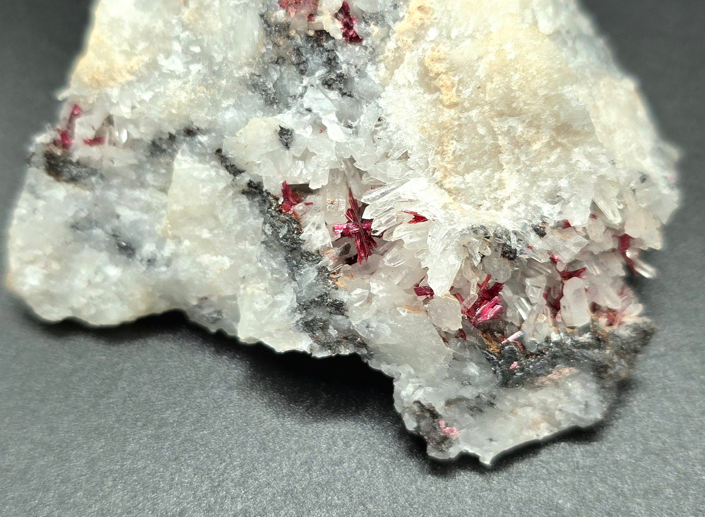 Erythrite & Quartz Specimen