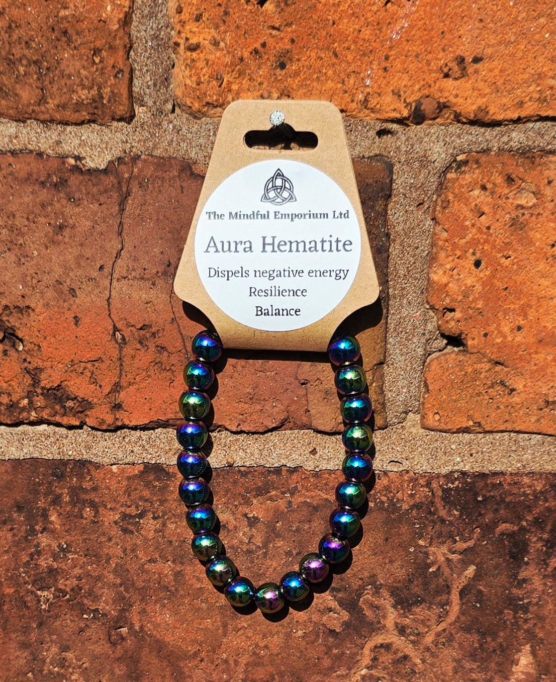 Aura Hematite 8mm Crystal Bracelet