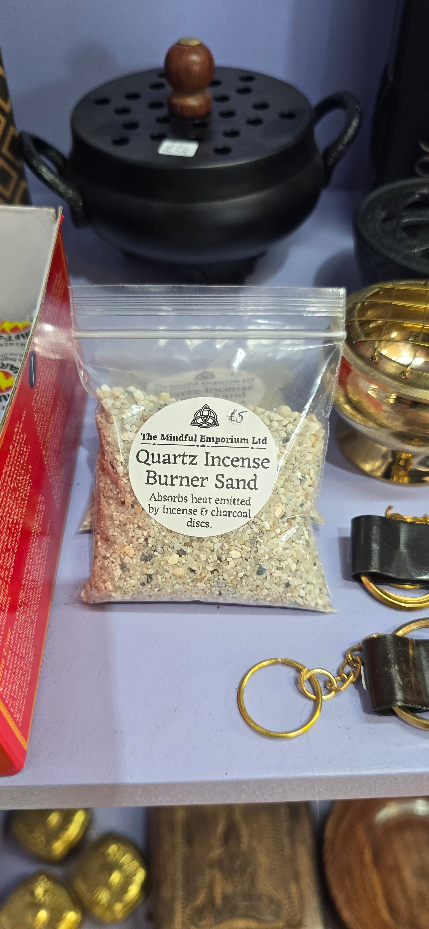 Quartz Incense Burner Sand