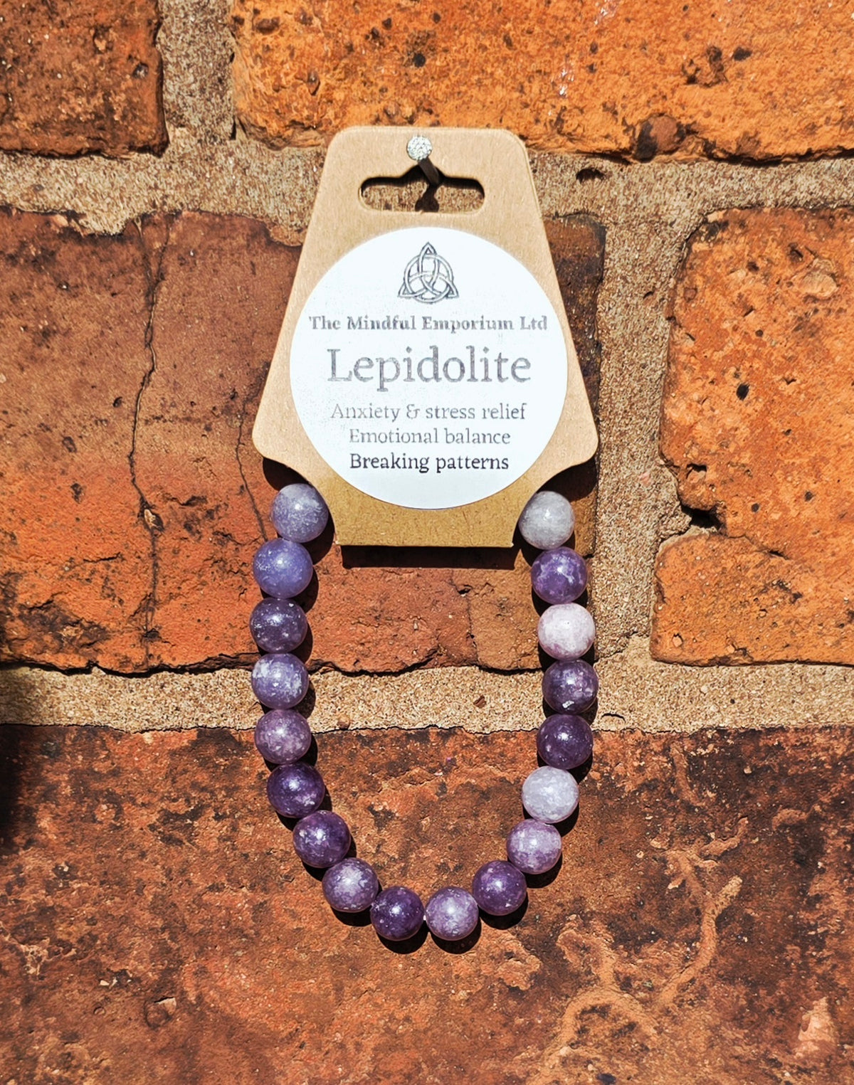 Lepidolite 8mm Crystal Bracelet