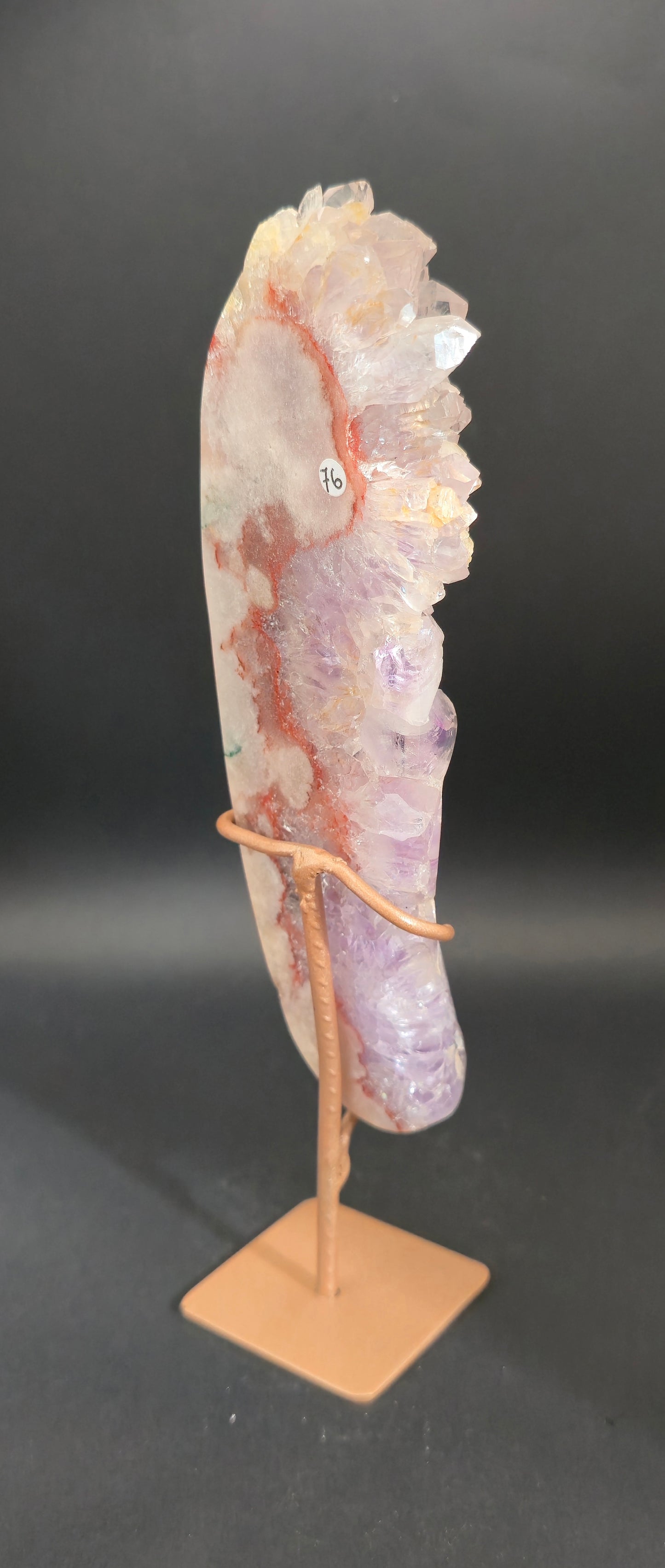 Pink Amethyst Freeform on Stand