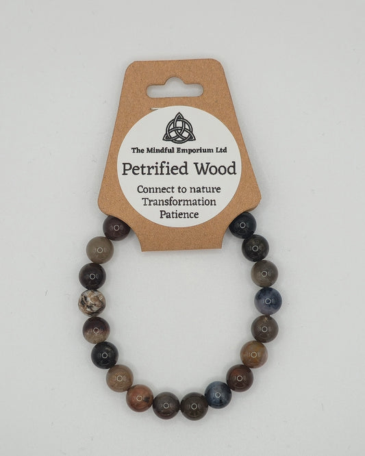 Petrified Wood 8mm Bracelet