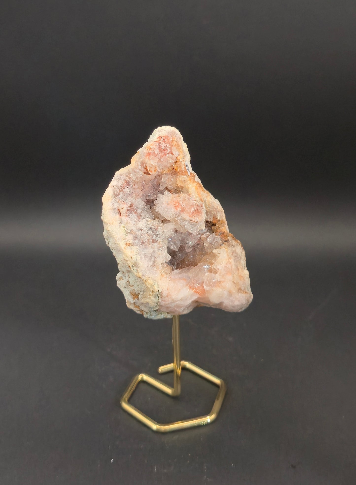 Pink Amethyst Geode on Stand