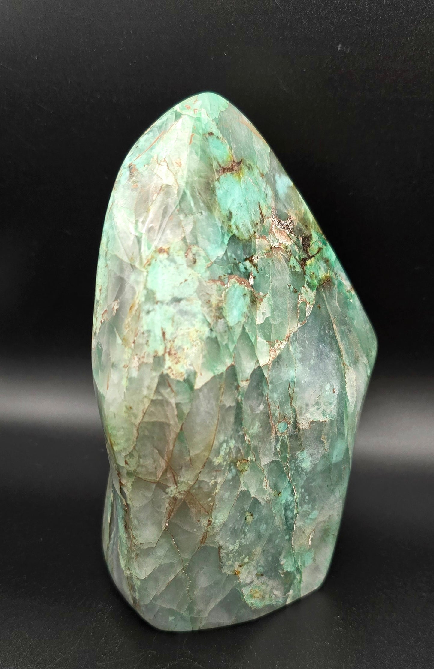 Rare Turquoise in Quartz Freeform