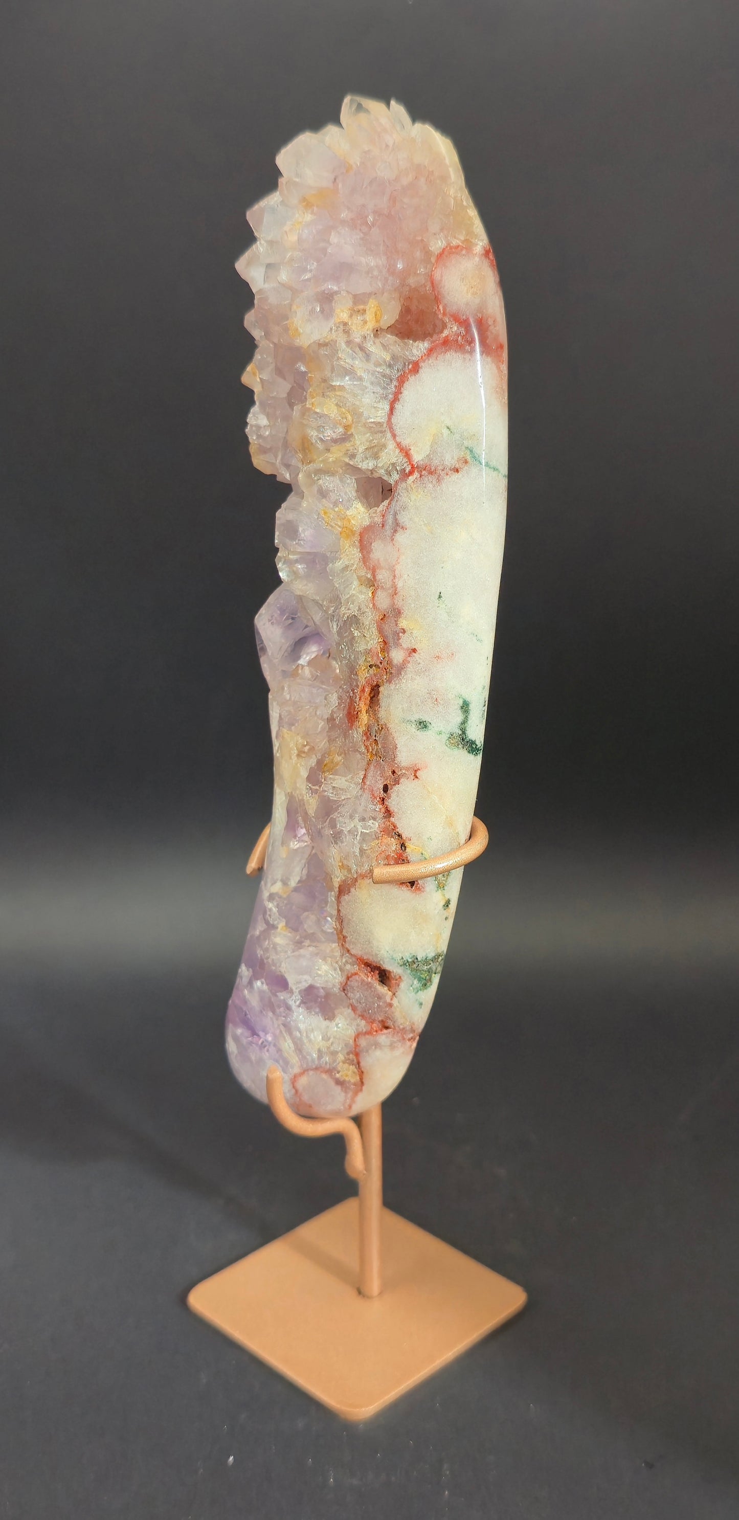 Pink Amethyst Freeform on Stand