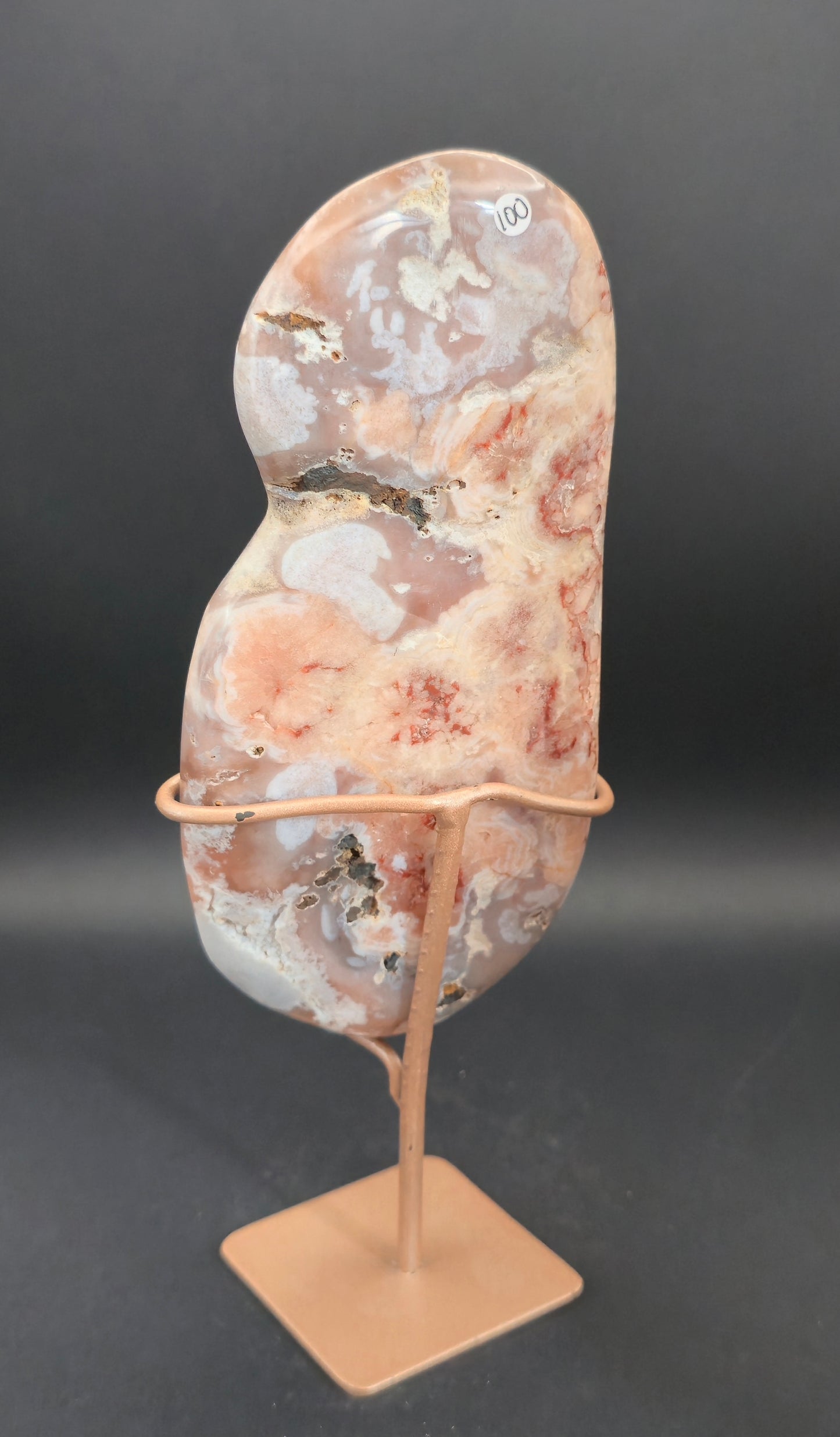 Pink Amethyst Slab on Stand