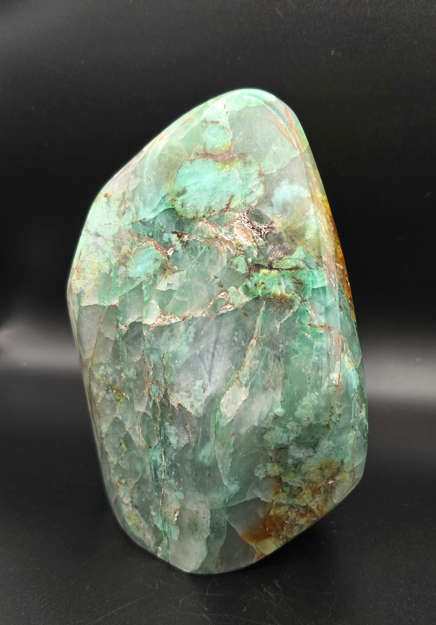 Rare Turquoise in Quartz Freeform
