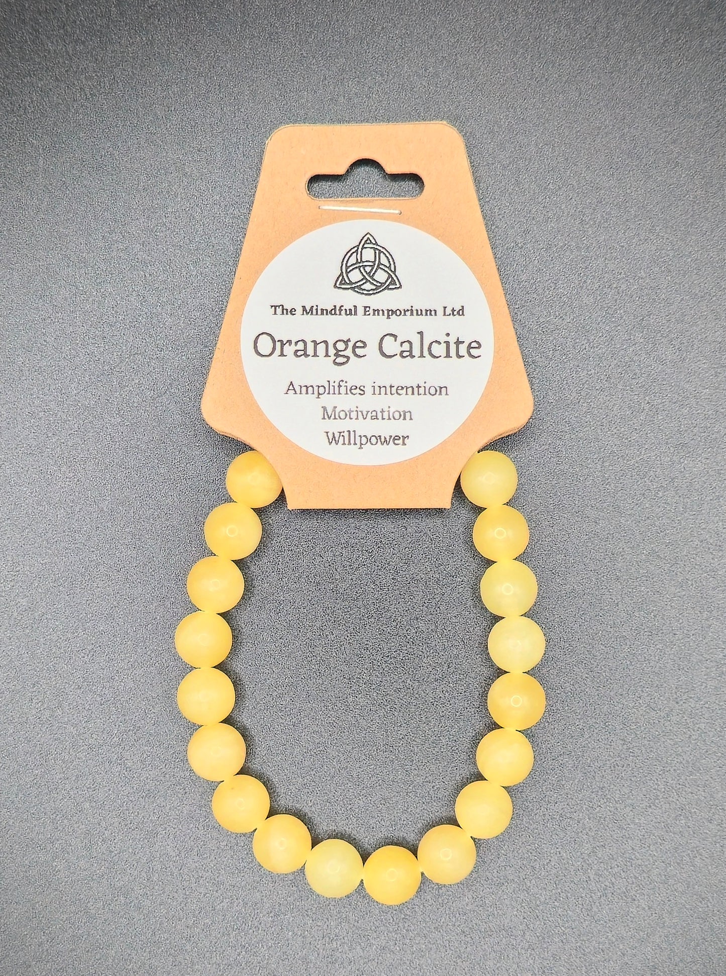 Orange Calcite 8mm Bracelet