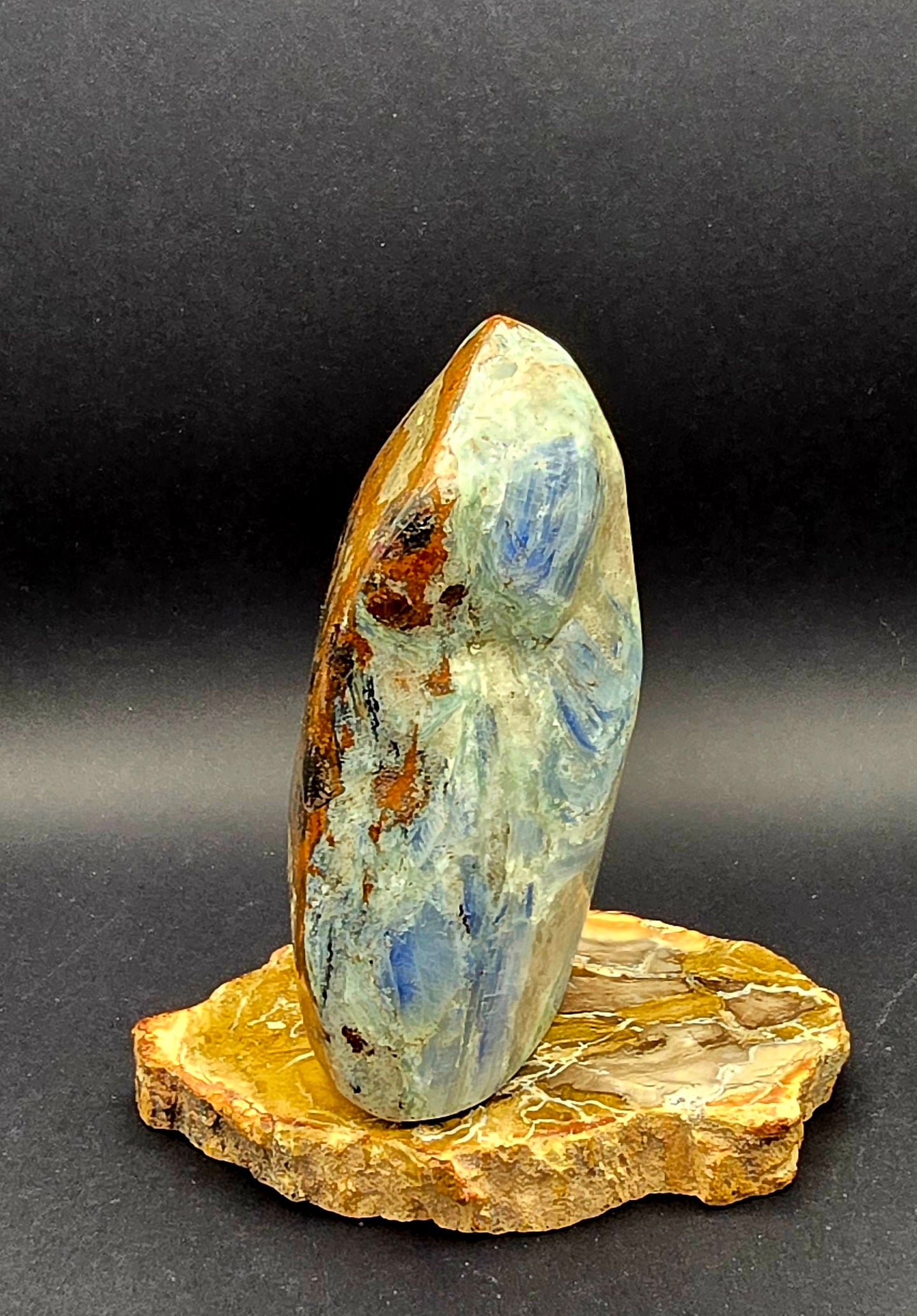 Blue Kyanite polished Freeform
