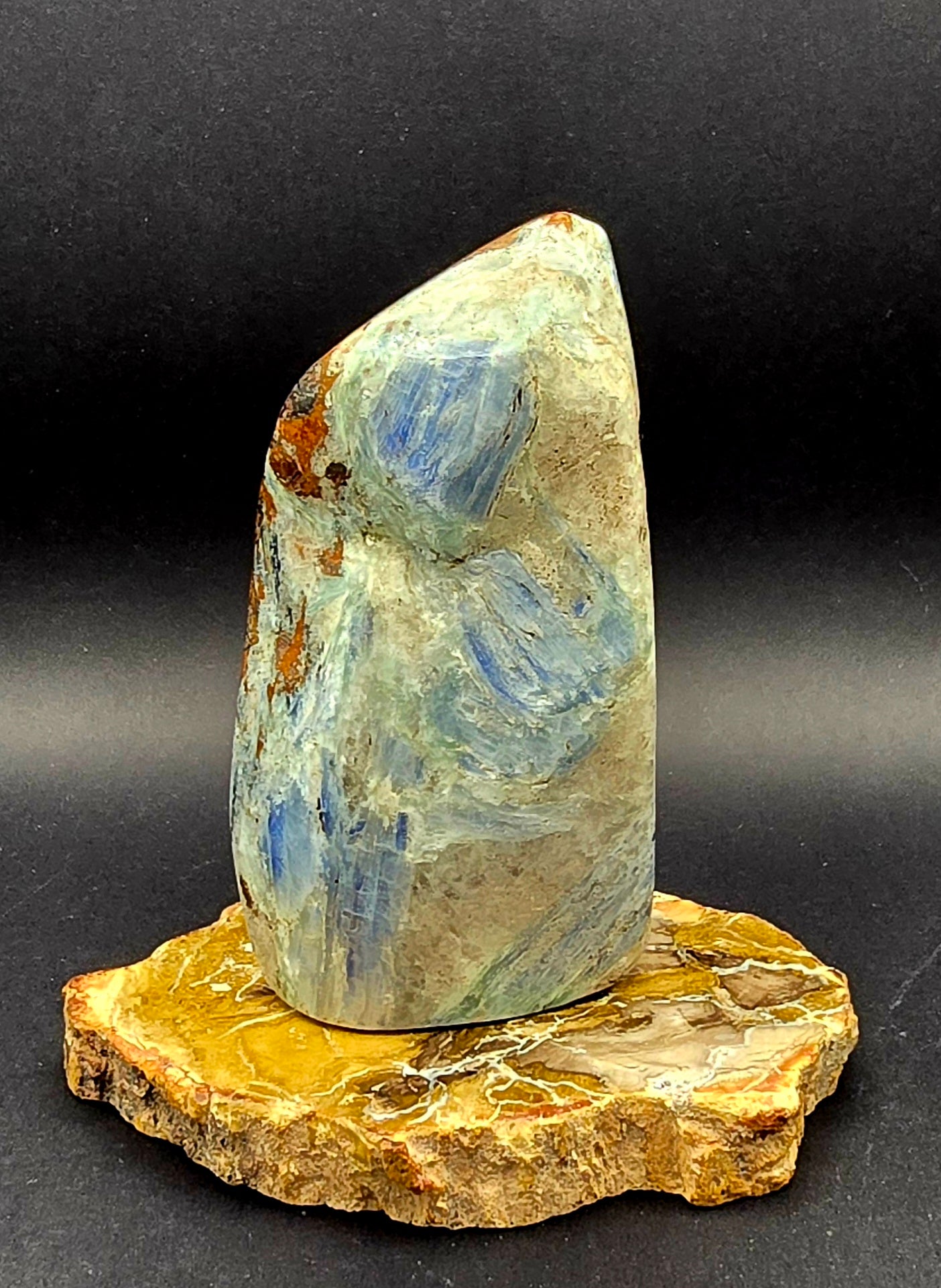 Blue Kyanite polished Freeform