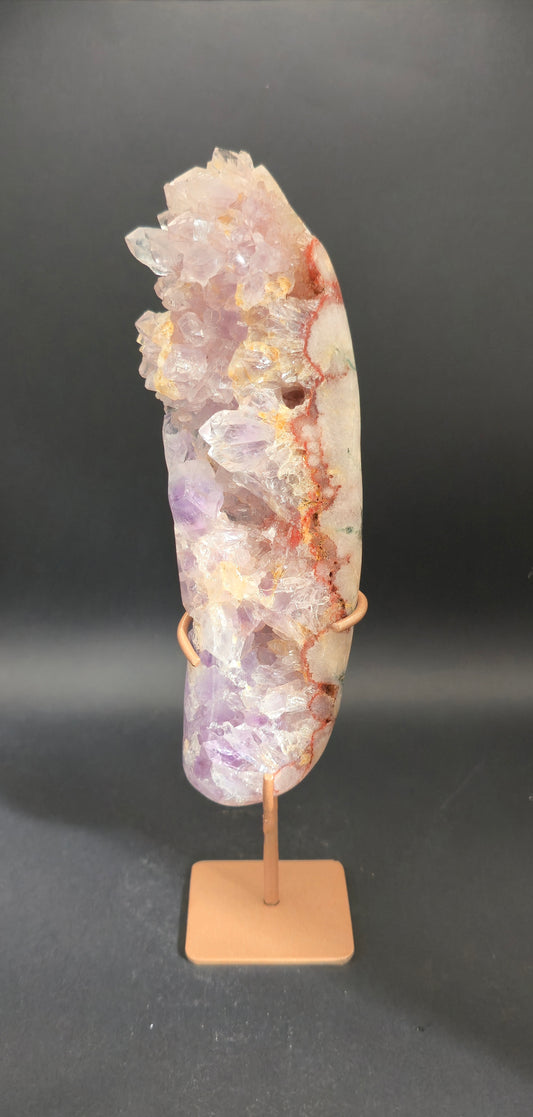 Pink Amethyst Freeform on Stand