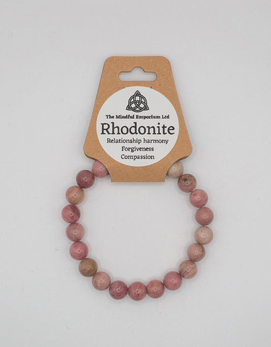 Rhodonite 8mm Bracelet