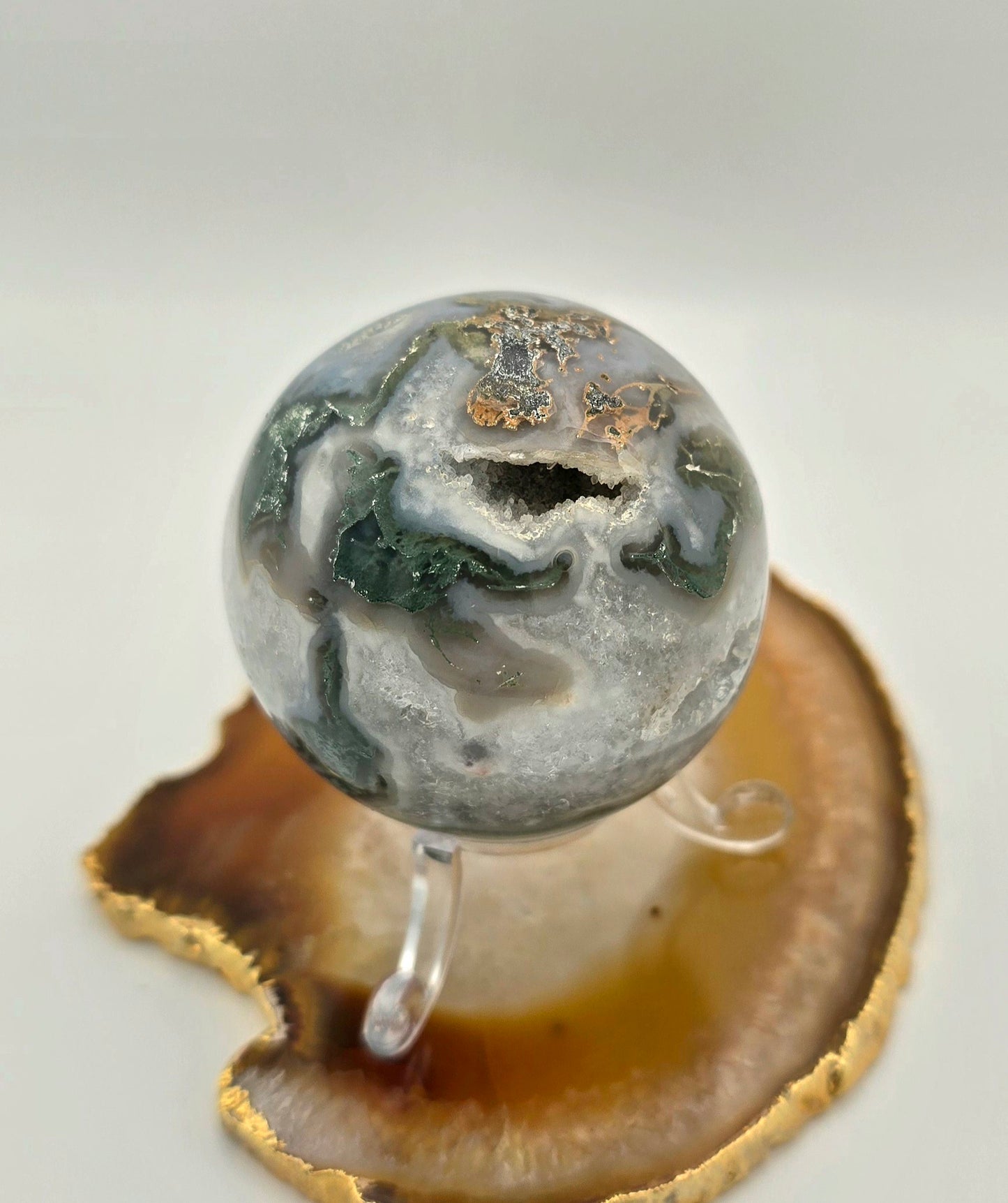 Moss Agate Sphere