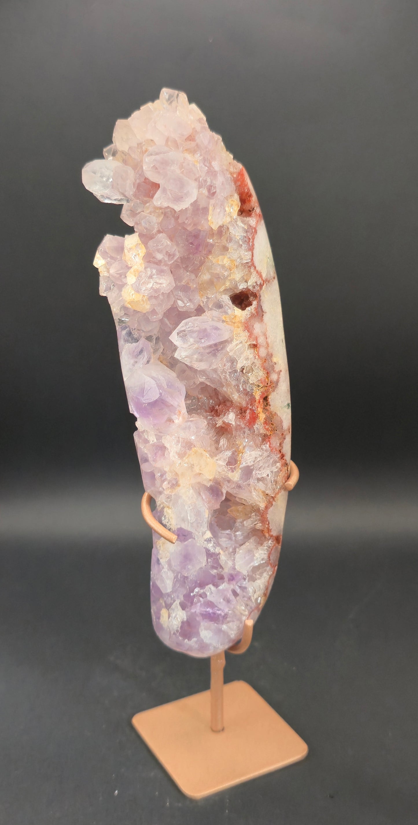 Pink Amethyst Freeform on Stand