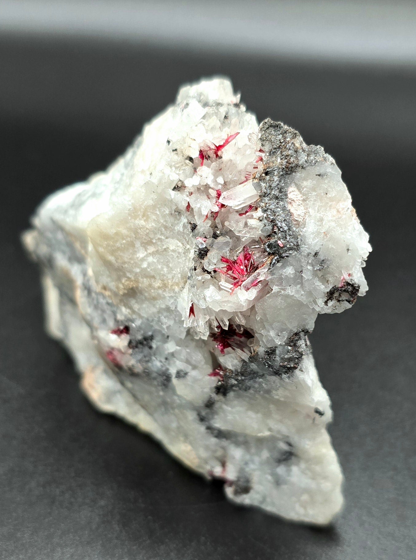 Erythrite & Quartz Specimen