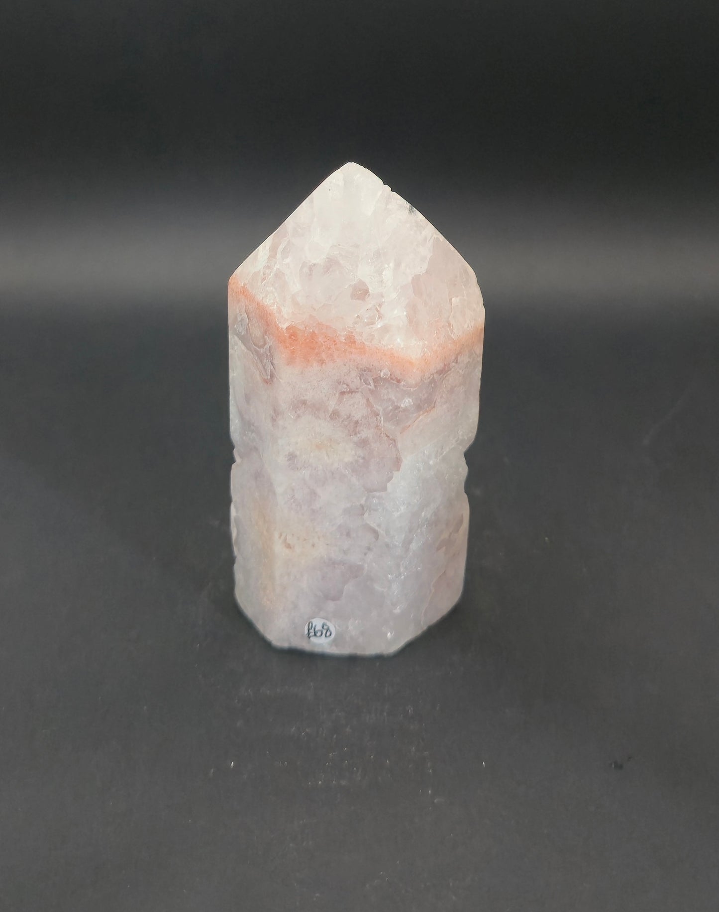 Pink Amethyst Tower with Druzy Pocket
