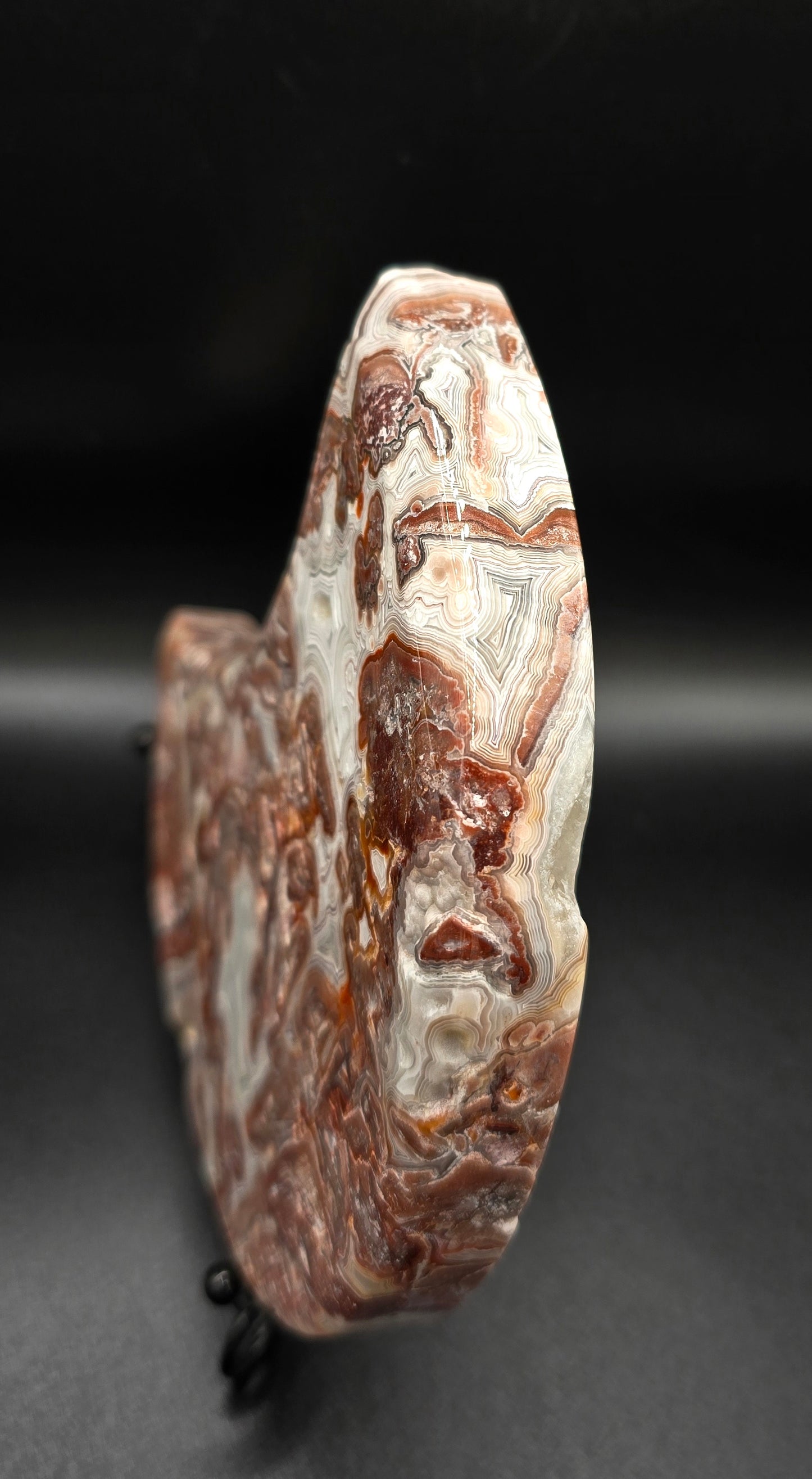 Large Mexican Lace Agate Moon