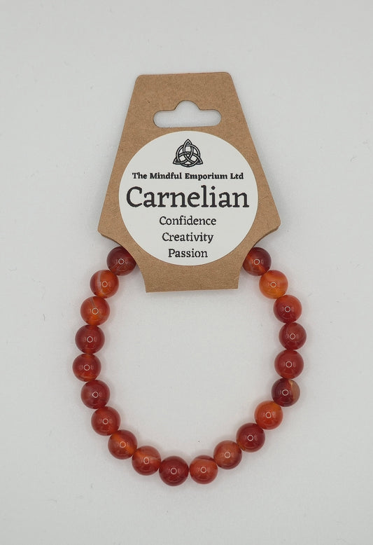 Carnelian 8mm Bracelet