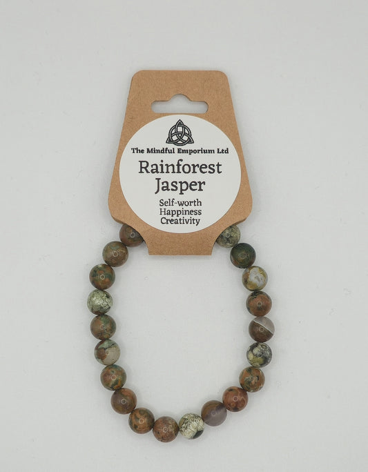 Rainforest Jasper 8mm Bracelet