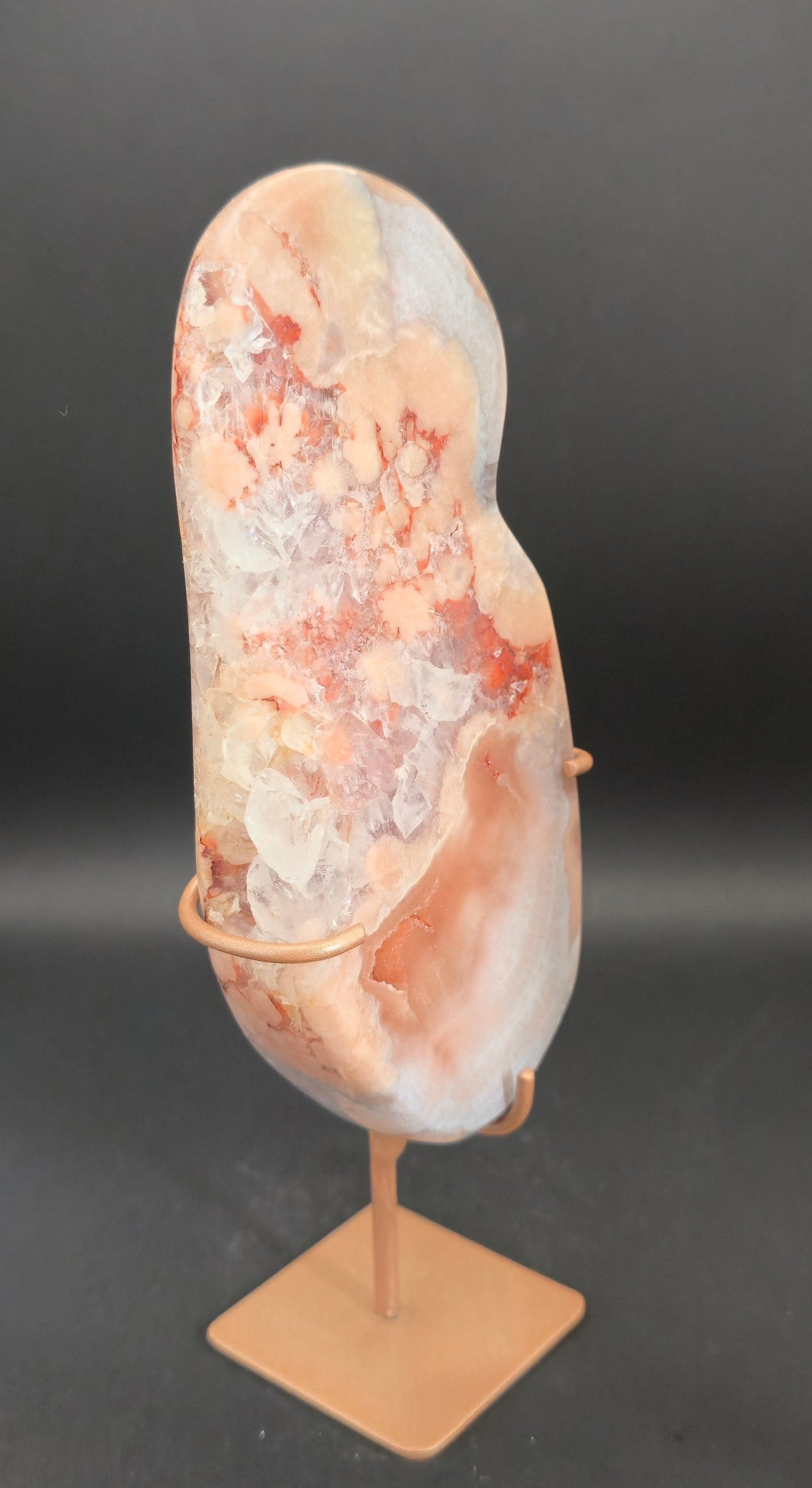 Pink Amethyst Slab on Stand