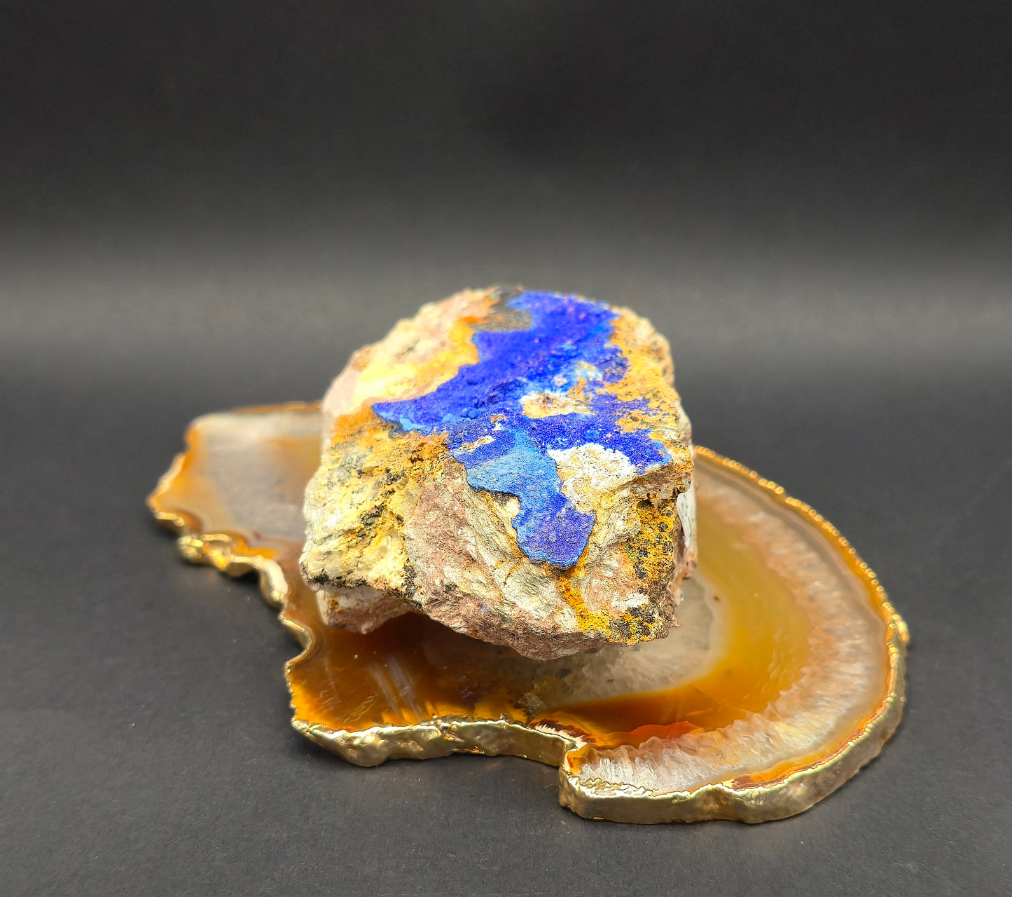 Crystallised Azurite with Malachite