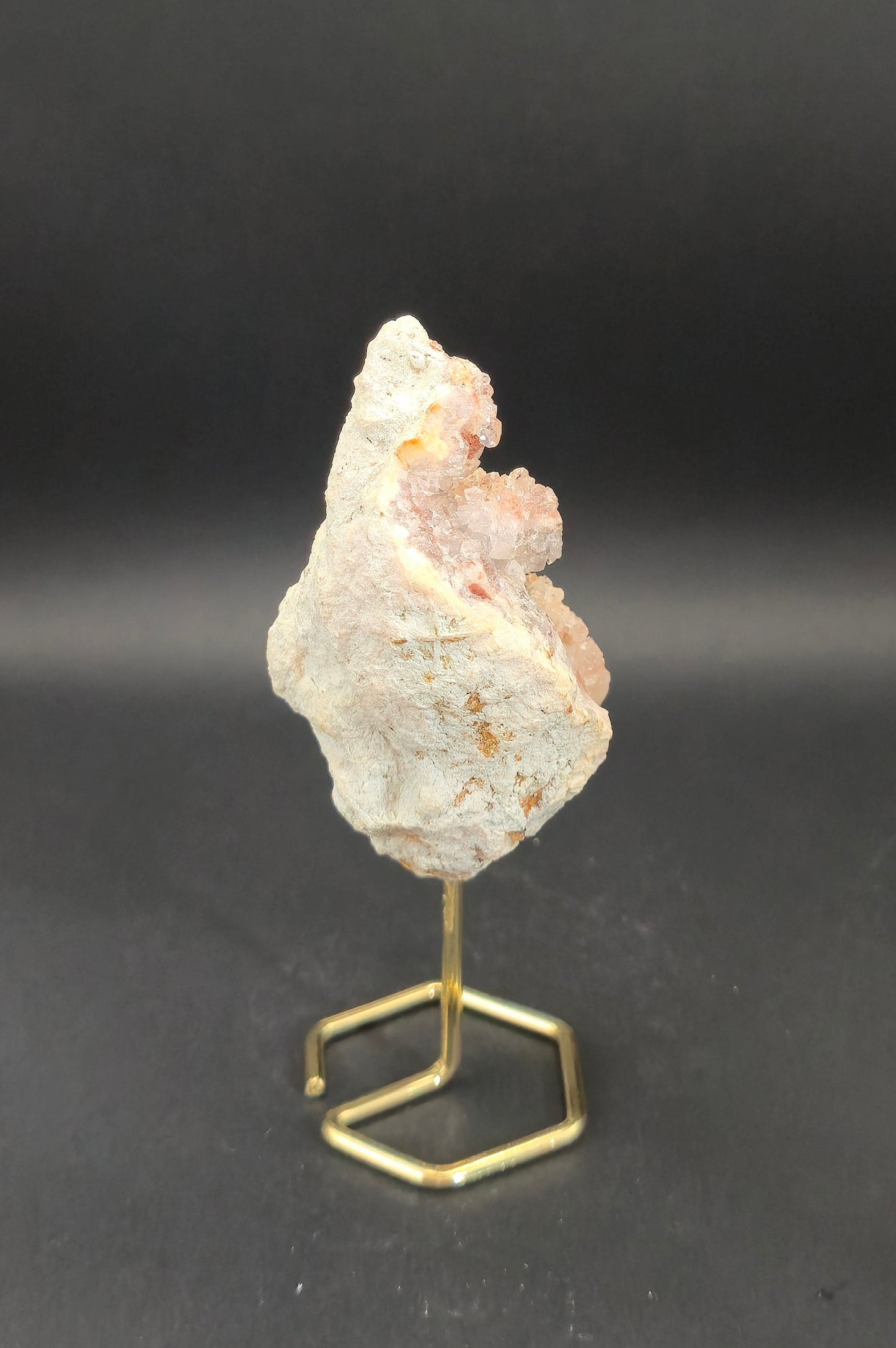 Pink Amethyst Geode on Stand