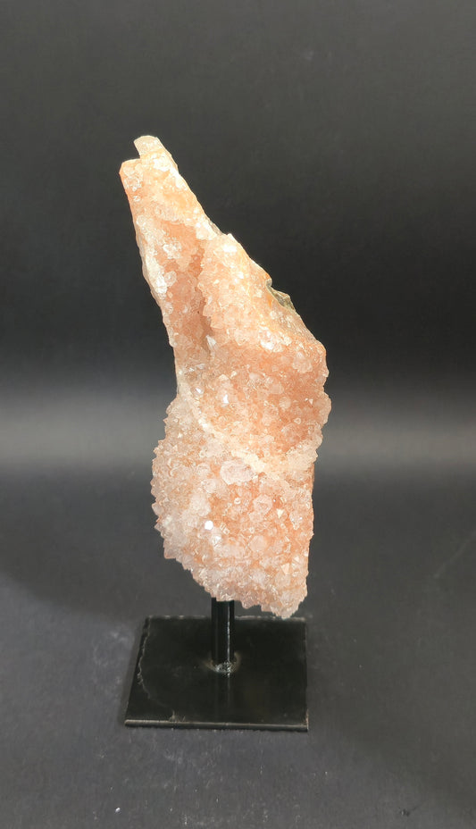 Pink Amethyst Geode segment on Stand