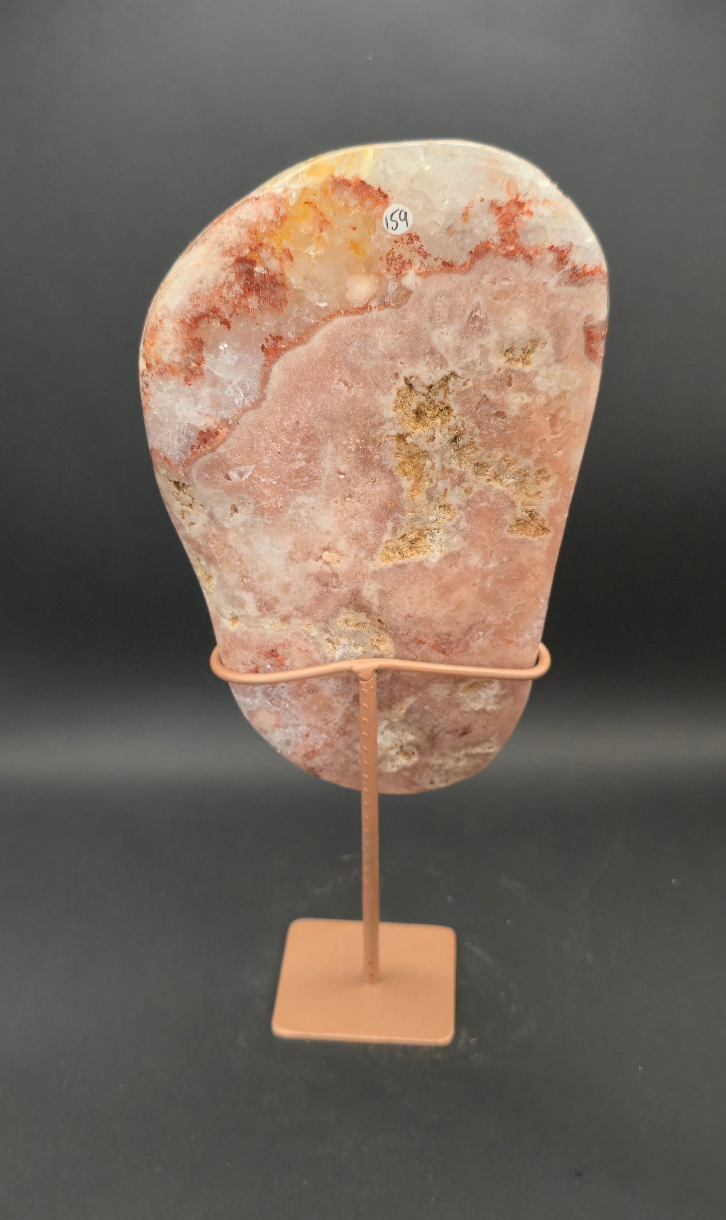 Pink Amethyst Slab on Stand