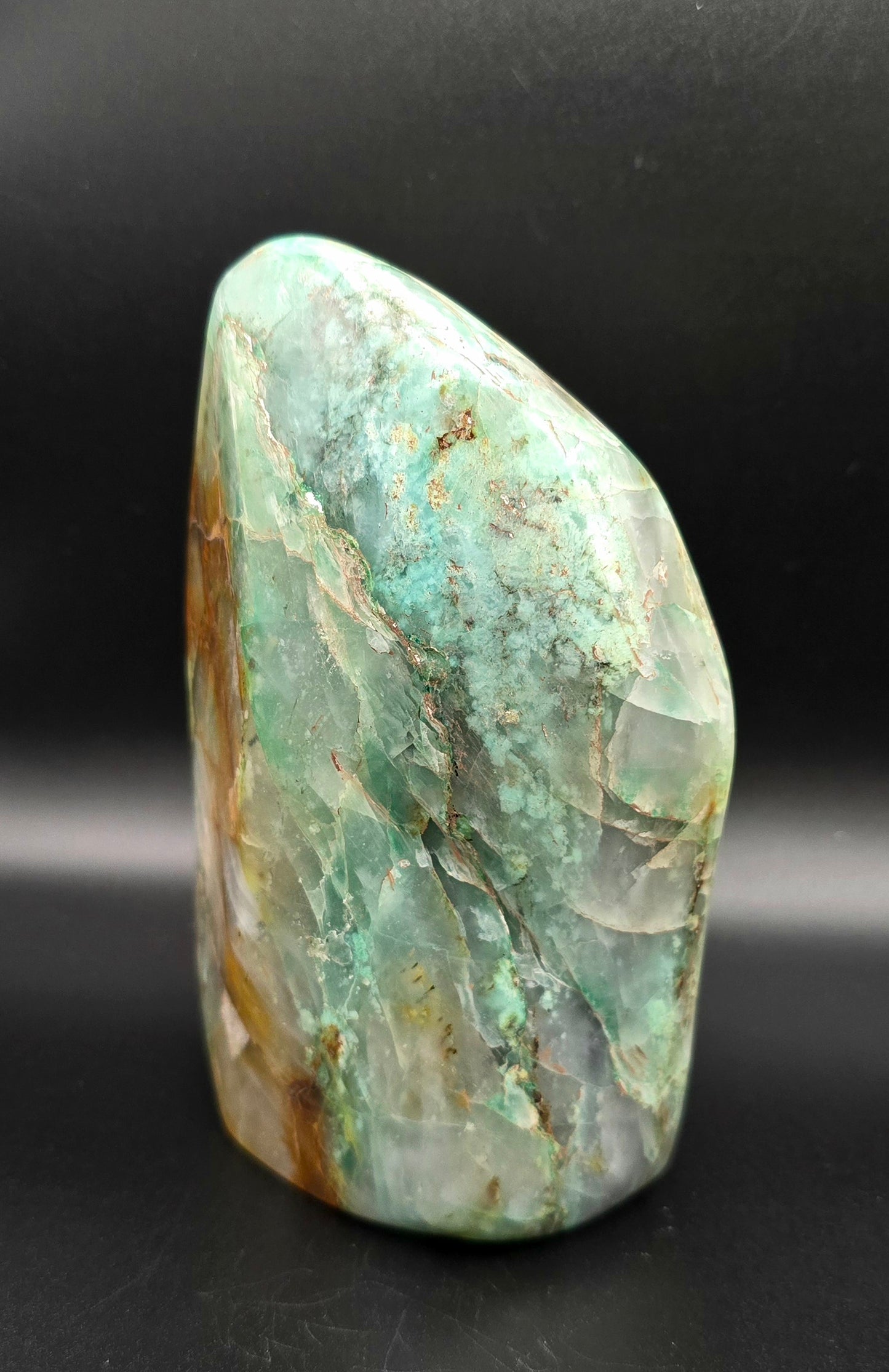 Rare Turquoise in Quartz Freeform
