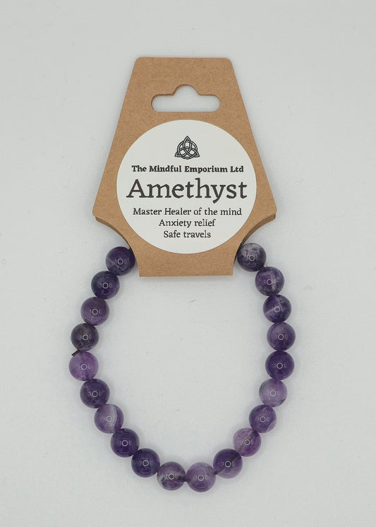 Amethyst 8mm Bracelet