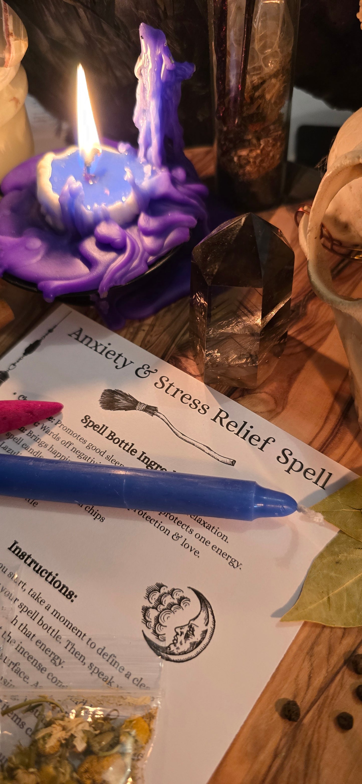 Anxiety & stress relief spell kit