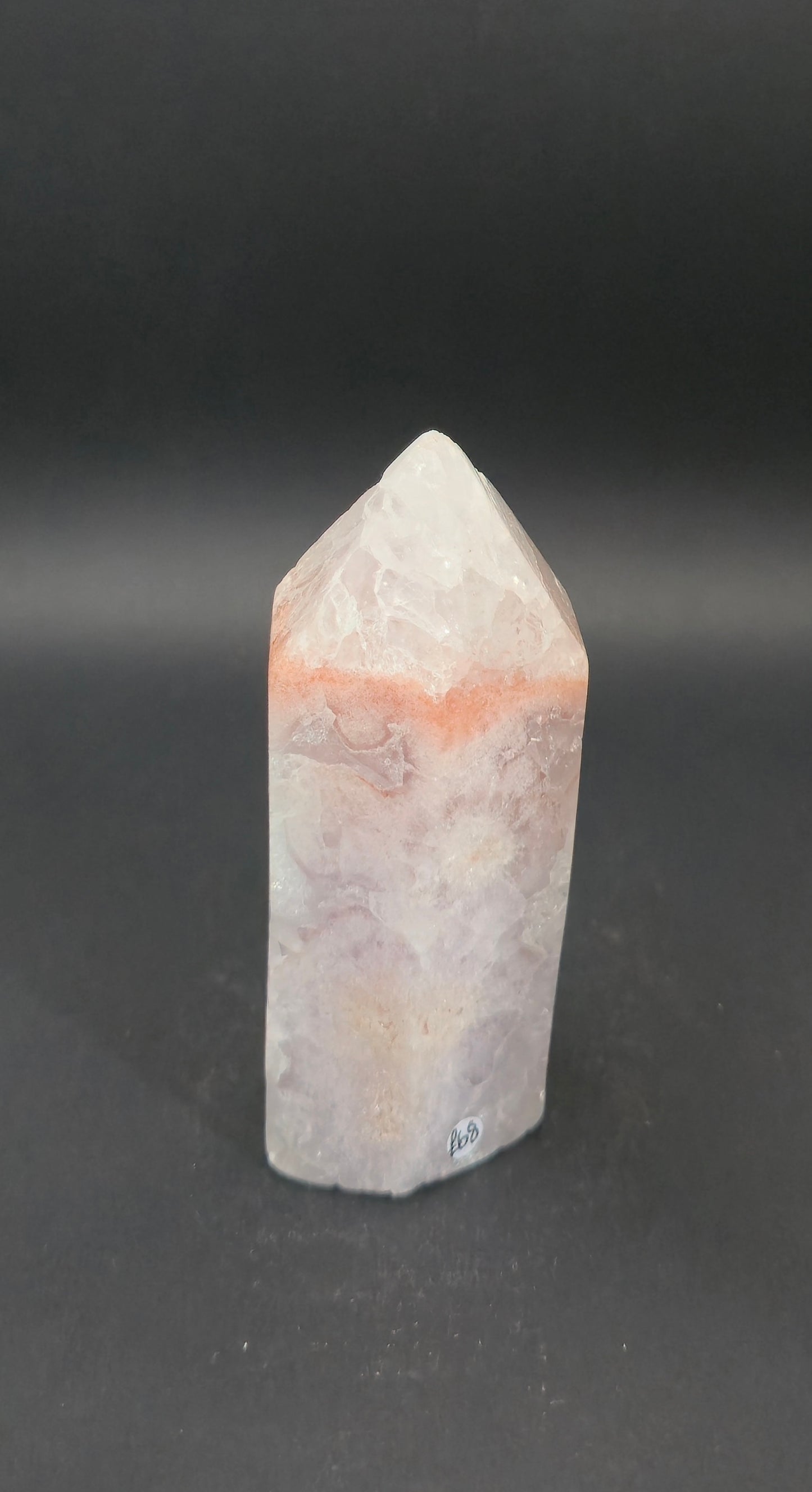 Pink Amethyst Tower with Druzy Pocket