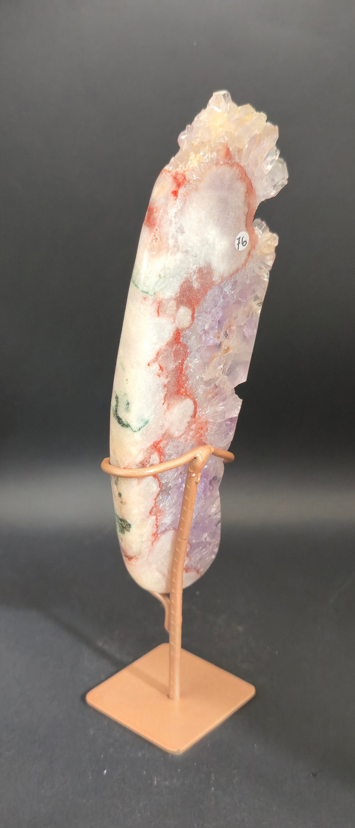 Pink Amethyst Freeform on Stand