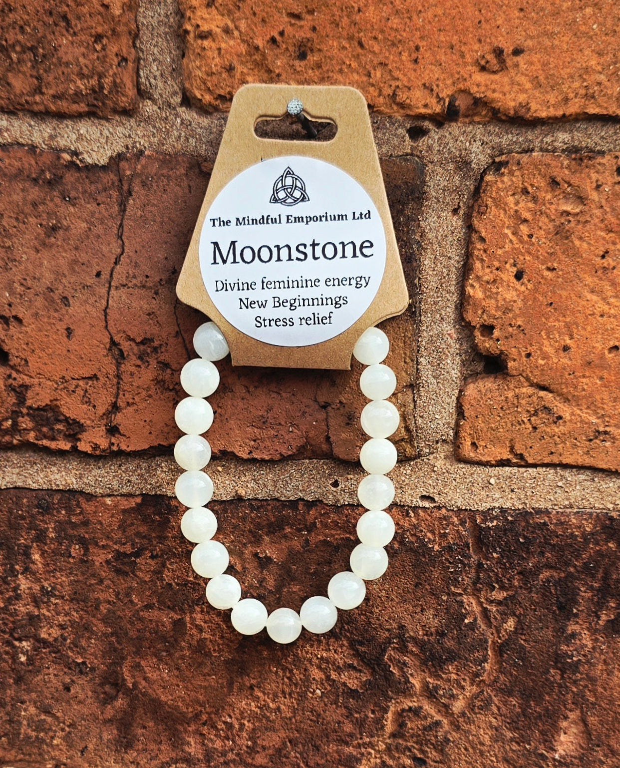Moonstone 8mm Crystal Bracelet