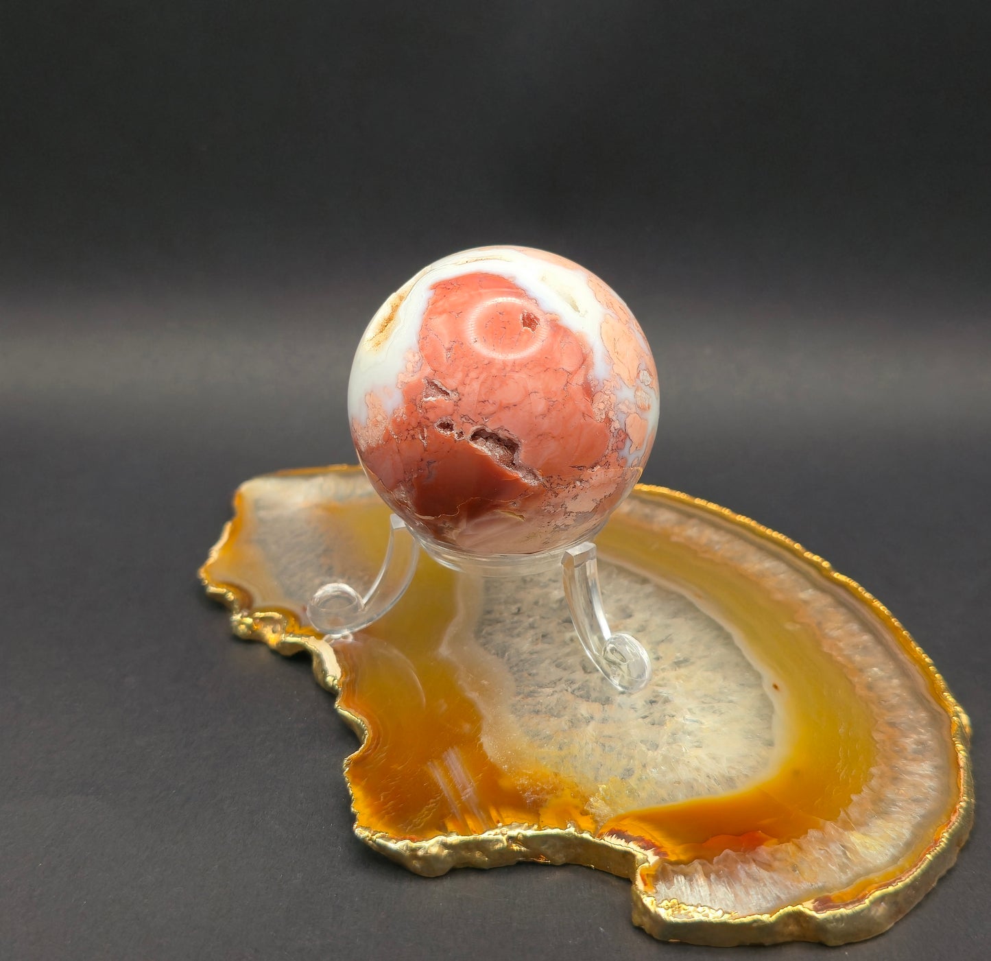 Pink Agate Sphere