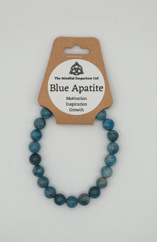 Blue Apatite 8mm Bracelet