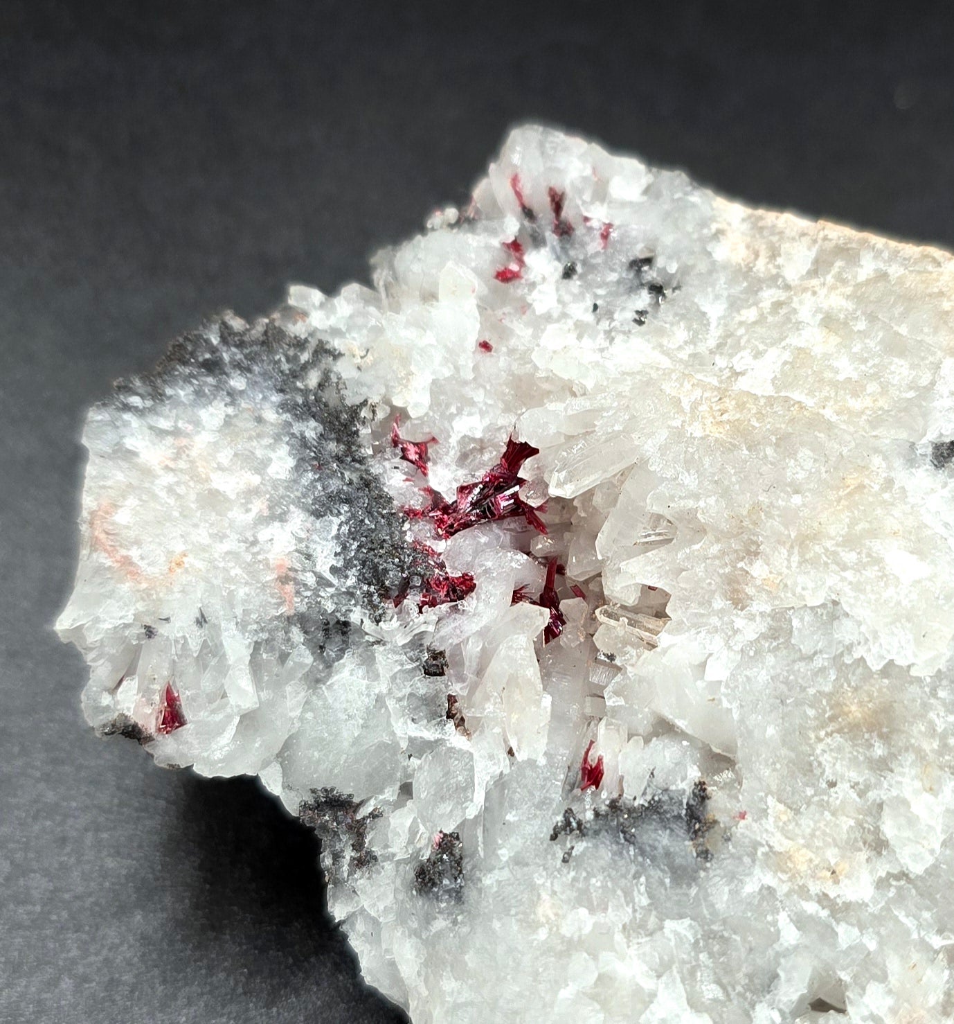 Erythrite & Quartz Specimen