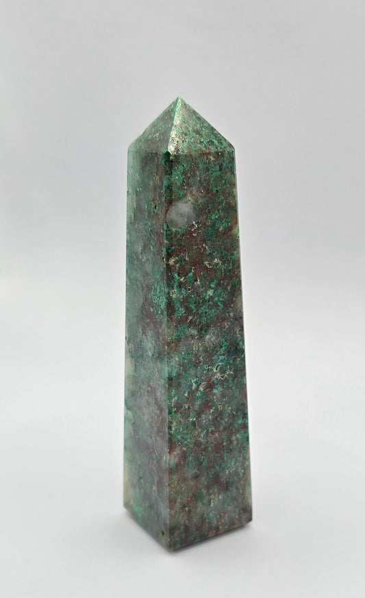 Chrysocolla & Quartz Tower