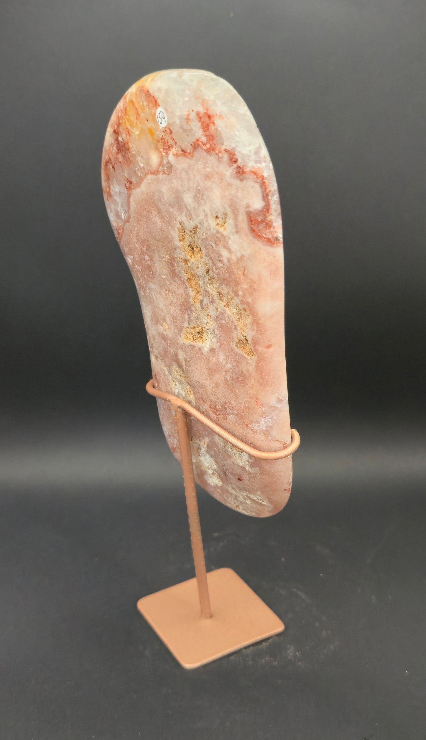 Pink Amethyst Slab on Stand