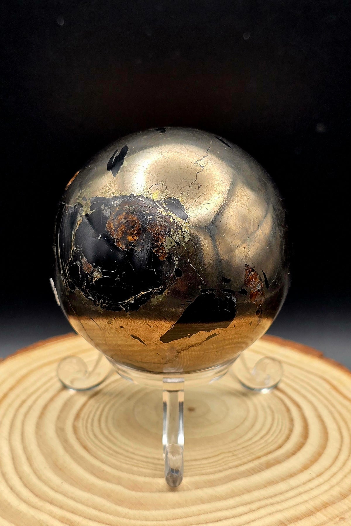 Pyrite Sphere (Lion Quartz)