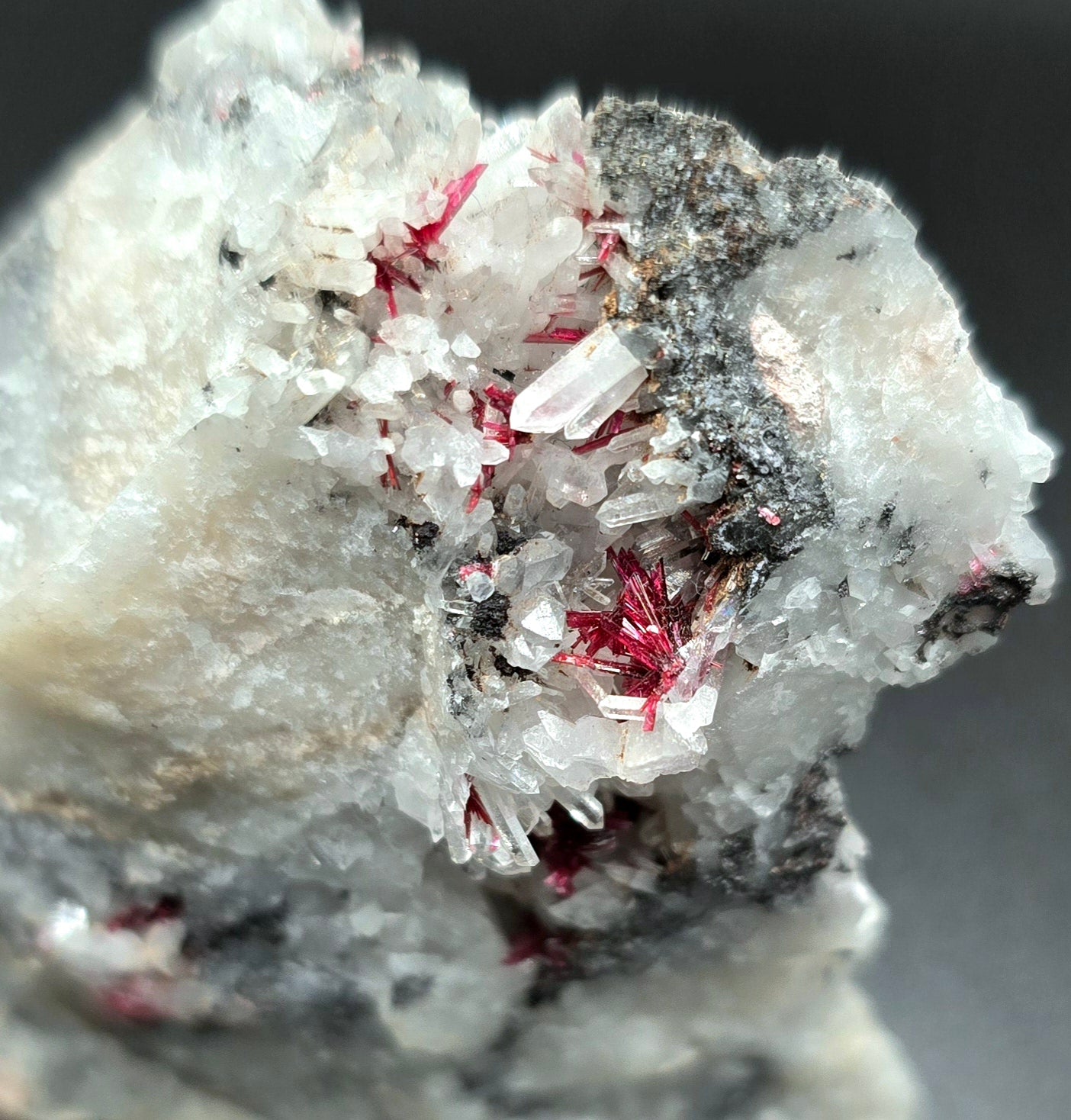 Erythrite & Quartz Specimen